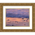 thumbnail image 1 of Gulin, Sylvia 18x15 Gold Ornate Wood Framed with Double Matting Museum Art Print Titled - Oregon-Cape Arch-Pacific ocean evening light on surf, 1 of 4