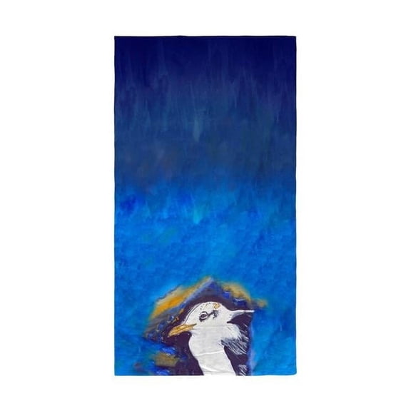 Gull Portrait Left Beach Towel