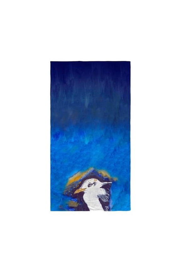 Gull Portrait Left Beach Towel