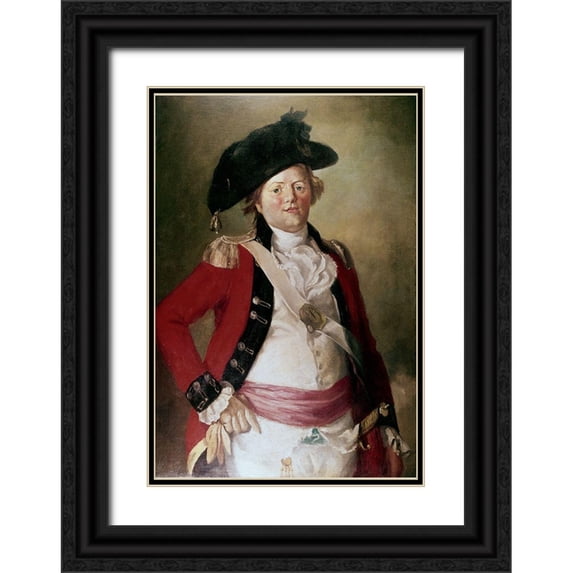 Gullager, Christian 18x24 Black Ornate Wood Framed with Double Matting Museum Art Print Titled - Officer