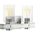 thumbnail image 1 of Gulliver Collection Two-Light Galvanized Finish Clear Seeded Glass Coastal Bath Vanity Light, 1 of 4