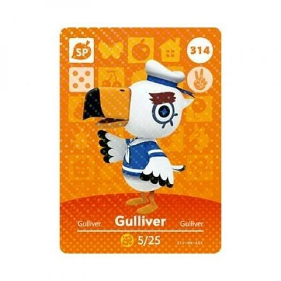 Gulliver - Nintendo Animal Crossing Happy Home Designer Series 4 Amiibo Card - 314