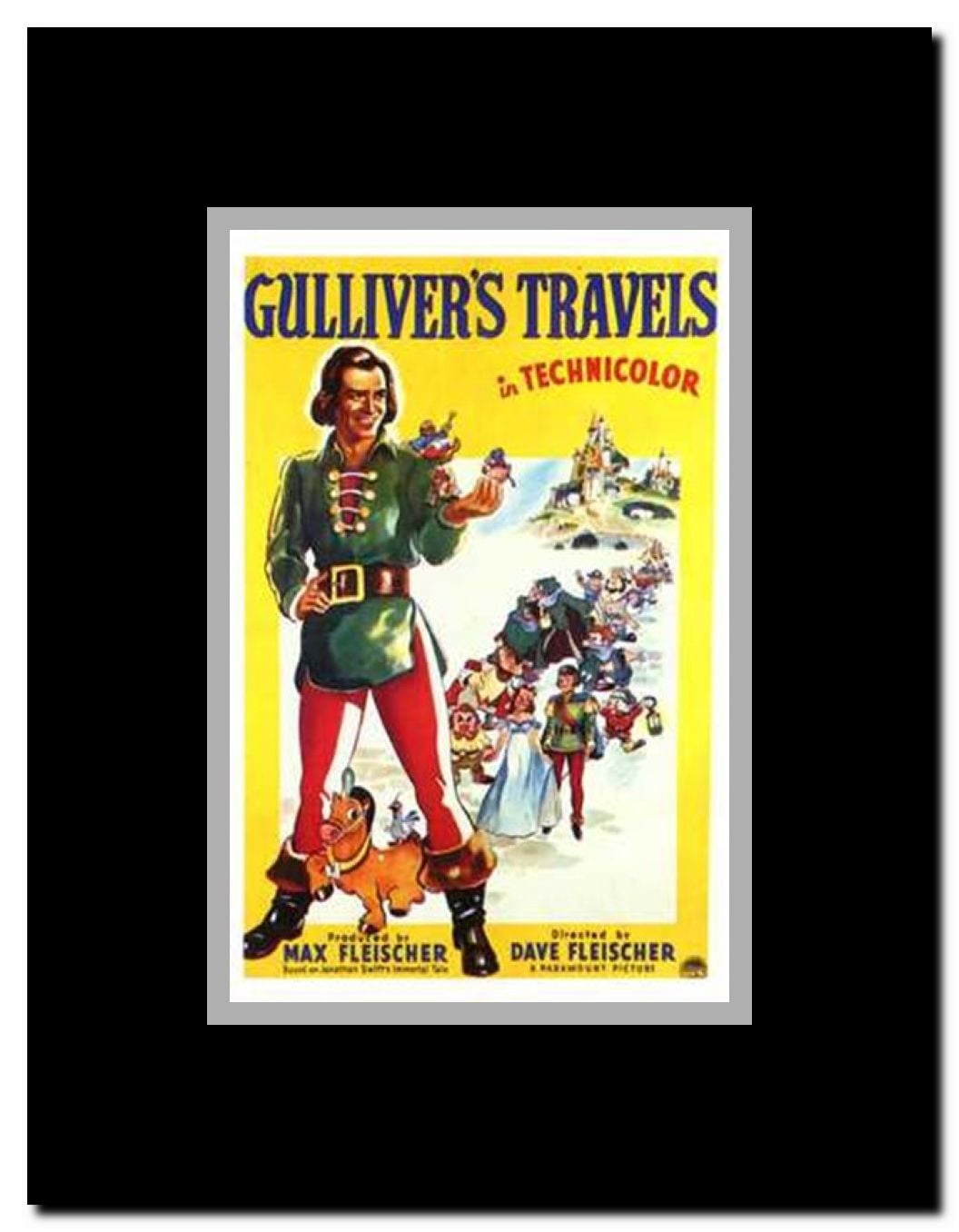 Gulliver's Travels Framed Movie Poster