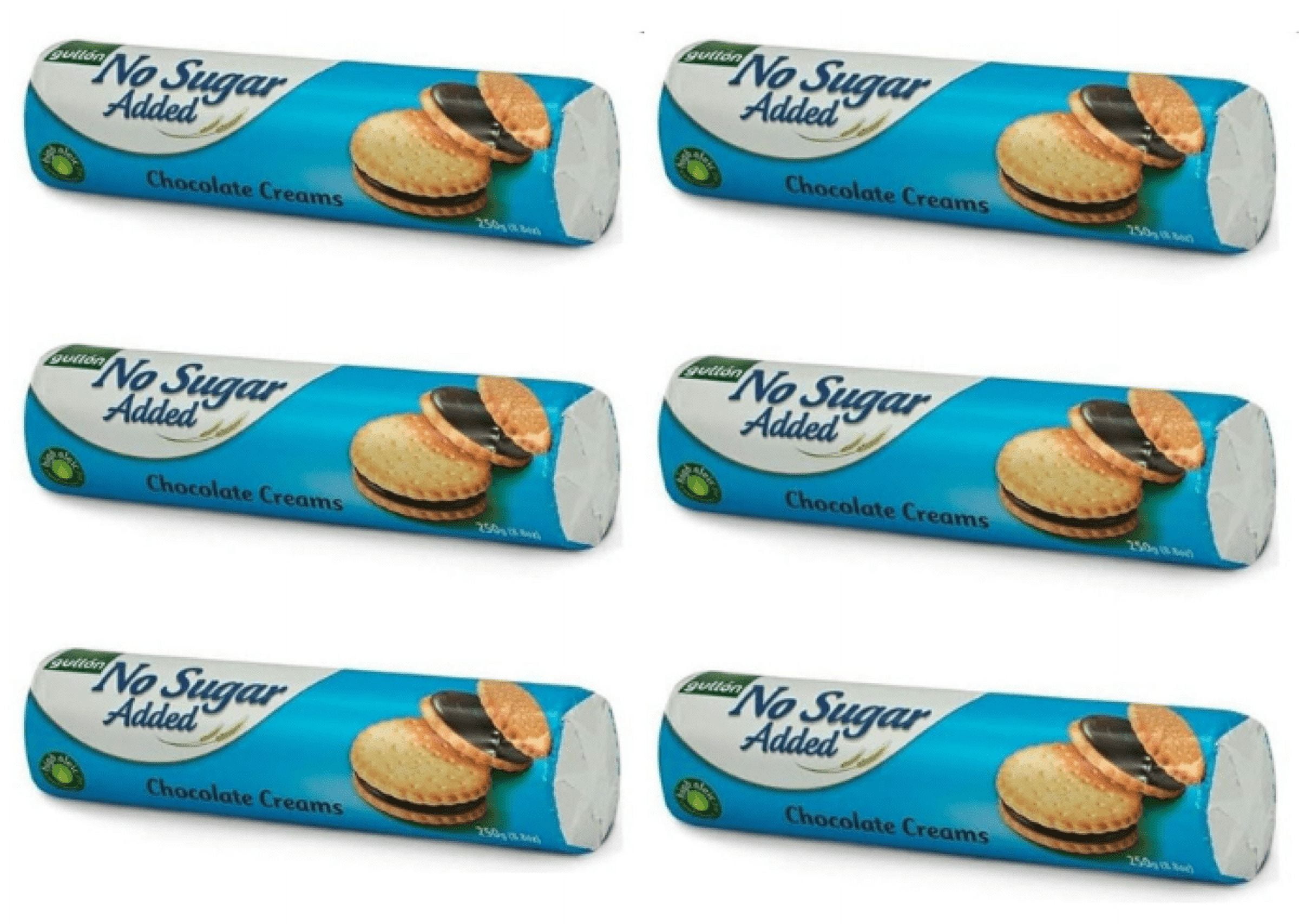 Gullon Sandwich Cookie Chocolate Cream, NO Sugar Added, 8.8 oz 250g