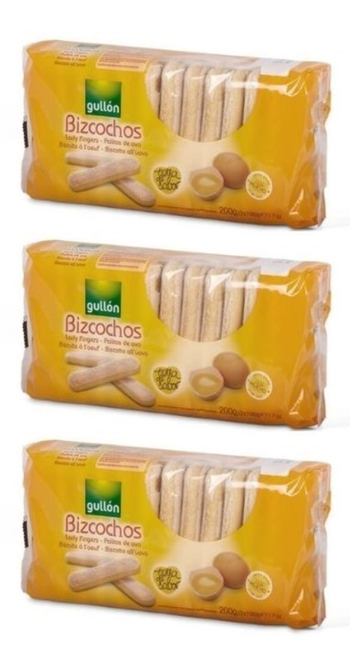 Gullon’s Lady Fingers Cookies, Pack of 7.05 oz, Count of 3