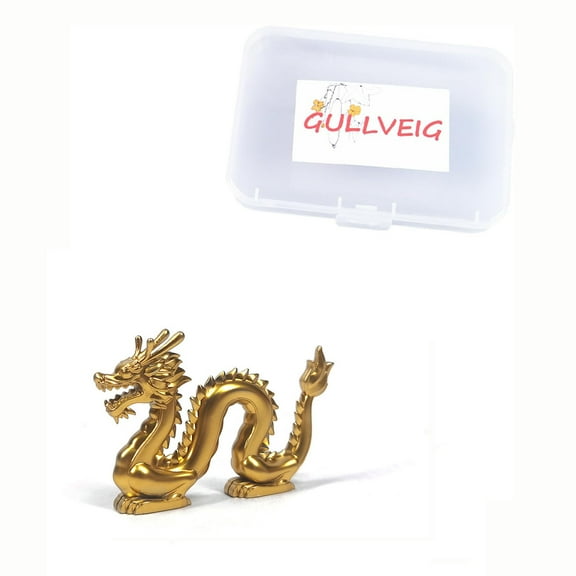 Gullveig Golden Dragon Model Building Kit, Creative Construction Craft Kit, 1 Piece