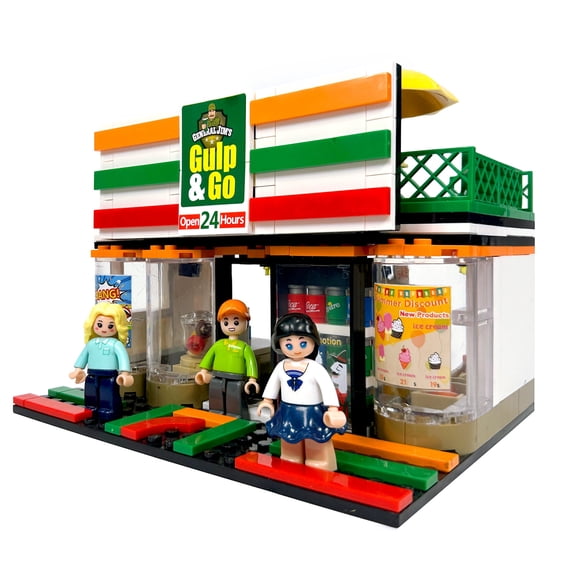 Gulp & Go Convenience Store Building Block Set | General Jims Toys & Bricks |