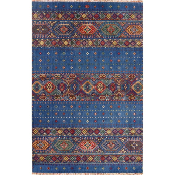Gulshan Wool Bamboo Silk Rug - 3'10'' x 6'0''