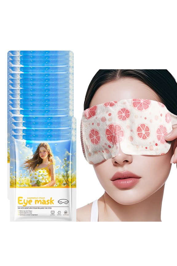 16 Packs Steam Eye Mask, Steam Hot Compress Eye Mask to Relieve Fatigue, Warm Eye Compress for Dry Eyes Sleep Mask, Relief Eye Fatigue & Dark Circle(Chamomile)