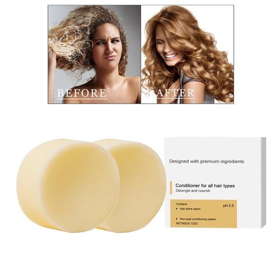 ONLYEOR 2PCS Shampoo Bar, Natural Organic Shampoo Soap, Nourishing Shampoo Soap, Normal to Oily Hair, Natural, pH balanced, Sulfate Free 60g