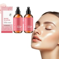 GuluguLa 2pcs Rose Facial Moisturizing Spray, Organic Rose Water Spray for Face, Organic Rosewater Face Mist, Hydrating, Refreshing Facial Mist for All Skin Types 3.38 Fl Oz