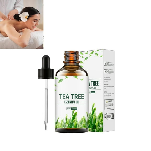 ONLYEOR 30ML/1.01fl.oz Tea Tree Essential Oil, Natural Tea Tree Oil, Reduce-Wrinkle Moisturizing Serum Tea Trees Oil for Diffuser, Face, Skin Care, Aromatherapy, Hair Care, Scalp and Body Massage
