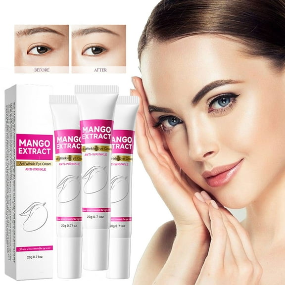 ONLYEOR 3PCS Eye Serum, Instant Reduction of Eye Bags, Repairing Dark Circles Bag Wrinkles Eye Creams Oil Firming Eye Cream 20g