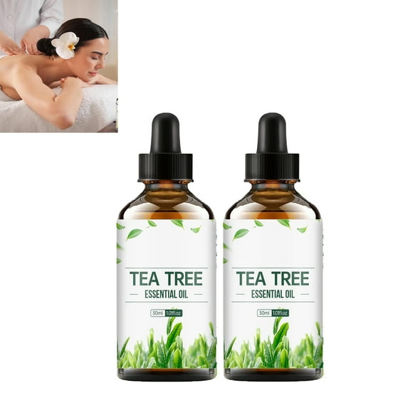 ONLYEOR 60ML/2.02fl.oz Tea Tree Essential Oil, Natural Tea Tree Oil, Reduce-Wrinkle Moisturizing Serum Tea Trees Oil for Diffuser, Face, Skin Care, Aromatherapy, Hair Care, Scalp and Body Massage