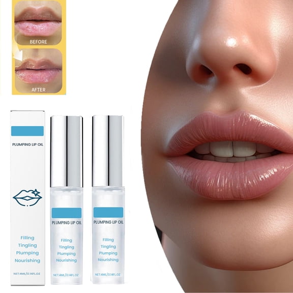 ONLYEOR Lip Plumping Serum, Lip Rehab Serum Oil, Hydrating and Moisturizing Clear Serum for Dry Lips Moisturizes Restores Tenderness 4ml