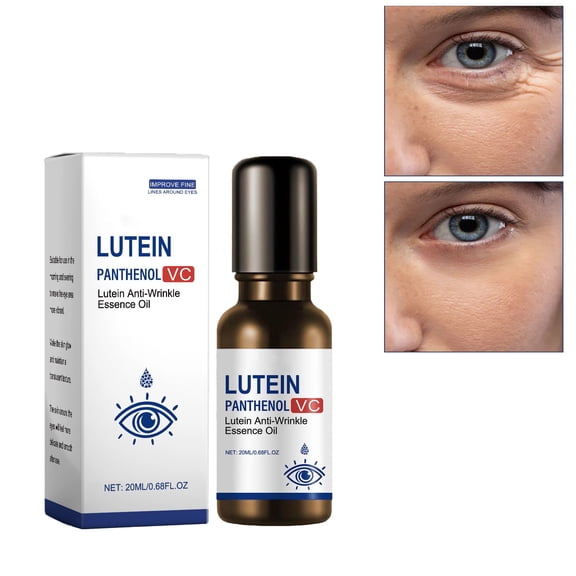 ONLYEOR Lutein Eye Serum Oil, Anti Aging Eye Serum, Lutein Anti-Wrinkle Essence Oil, Instant Facelift Anti Aging Eye Serum Treatment for Dark Circles 20ml