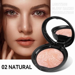 GuluguLa Multi-color Baked Makeup Setting Powder, Finish Waterproof Sweatproof Conceal Foundation, Oil Control Matte Face Powder Compact, Controls Shine, Waterproof Long Lasting