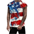 thumbnail image 1 of Guluxicc 4th of July Tank Tops for Men Independence Day Sleeveless Shirts Summer Workout Patriotic Graphic Tops, 1 of 4