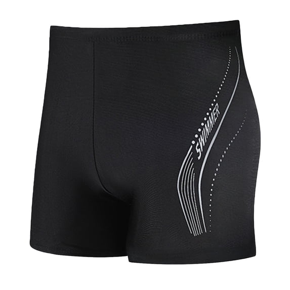 Guluxicc 5 inch Men's Athletic Swim Jammers Quick Dry Waterproof Square Leg Swim Briefs Competitive Swimsuit Summer Swim Trunks