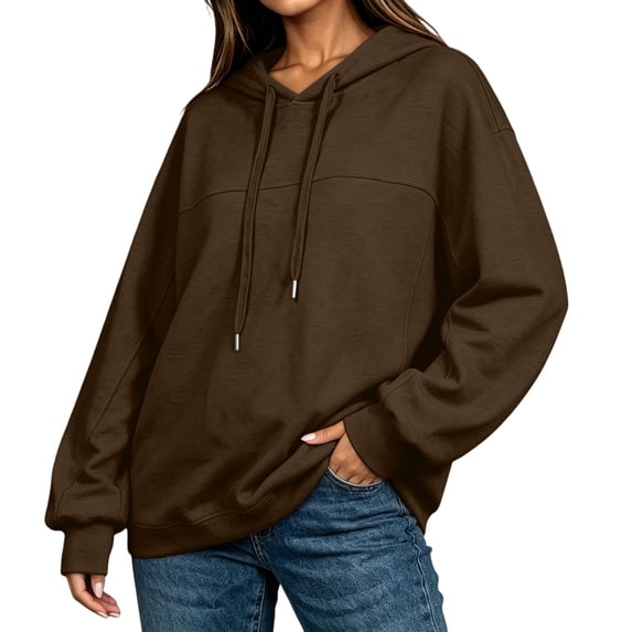 Guluxicc Athletic Hoodies for Women Drawstring Pullover Running Performance Long Sleeve Hooded Blouses for Outdoor Workout Wear Fall Winter Casual Blouses