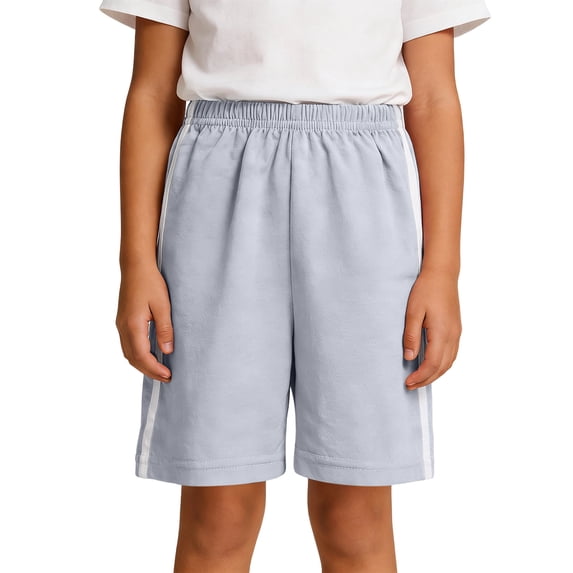 Guluxicc Bermuda Shorts for Kids Boys and Girls Summer Solid Color Elastic Waist Casual Athletic Shorts for Gym and Outdoor Activities