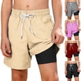 thumbnail image 1 of Guluxicc Boys Swim Trunks with Pockets Kids Quick Dry Bathing Suit Compression Linner Board Shorts for 5-14 Years, 1 of 10