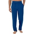 thumbnail image 1 of Guluxicc Casual Pants for Men Straight Leg Pajama Pants Solid Color Lightweight Lounge Sleepwear, Blue, 1 of 2