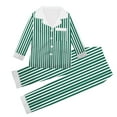 thumbnail image 1 of Guluxicc Christmas Pajamas for Family, Pjs Matching Outfit Sets, Holiday Nightwear, Button Down Shirt with Pockets and Pants, Sleepwear Jammies, Green, 1 of 7