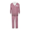 thumbnail image 1 of Guluxicc Christmas Pajamas for Family, Pjs Matching Outfit Sets for Men, Holiday Nightwear, Button Down Shirt with Pockets and Pants, Sleepwear Jammies, Pink, 1 of 7