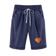 thumbnail image 1 of Guluxicc Cotton Linen Shorts for Women Casual Elastic Waist Drawstring Graphic Print Shorts with Pockets, M, 1 of 5