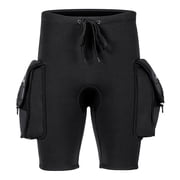 Guluxicc Diving Short Pants for Mens 3MM Neoprene Snorkeling Shorts Durable Wetsuit Pants 7 inch with Pockets Swim Trunks for Men's Water Sports