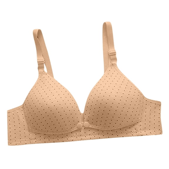 Guluxicc Front Closure Nursing Bra for Women No Underwire Wireless for Breastfeeding Maternity Comfort Soft Support Bras, Yellow, M