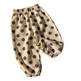 thumbnail image 1 of Guluxicc Girls Polka Dots Joggers Kids Summer Harem Pants Lightweight Elastic Waist Loose Athletic Sweatpants for 1-11 Years, 1 of 5