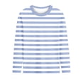 thumbnail image 1 of Guluxicc Girls Striped Print Long Sleeve Shirts Summer Trendy Casual Tshirts Loose Fit Lightweight Crewneck Tee Soft Comfy Tops, 1 of 8