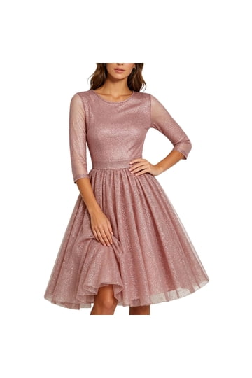Cocktail 3 4 Sleeve Petite Dresses for Women
