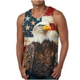 thumbnail image 1 of Guluxicc Independence Day Tank Tops for Men 4th of July Patriotic Graphic Shirts Regular Fit Summer Outdoor Casual Sleeveless Tops, 1 of 4
