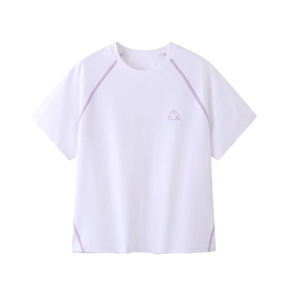 Guluxicc Kids Boys Girls Basic Tees Teens Active T-Shirts Outdoor Summer Tops T shirt for 8-16 Years