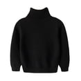 thumbnail image 1 of Guluxicc Kids Girls Turtleneck Cable Knit Sweater Long Sleeve Chunky Pullover Sweaters Fall Winter Loose Tops 3-8 Years, 1 of 9