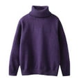 thumbnail image 1 of Guluxicc Kids Girls Turtleneck Cable Knit Sweater Long Sleeve Chunky Pullover Sweaters Fall Winter Loose Tops 3-8 Years, 1 of 3