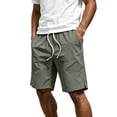 thumbnail image 1 of Guluxicc Men's Athletic Shorts with Multi Zip Pockets Quick Dry Elastic Waist Drawstring Running Performance Short Pants Everyday Wear Summer Casual Outfits, 1 of 8