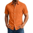 thumbnail image 1 of Guluxicc Men's Dress Shirts with Pockets Button Down Collared Short Sleeve Business Casual Tops for Everyday Wear Spring Summer Casual Outfits, 1 of 8