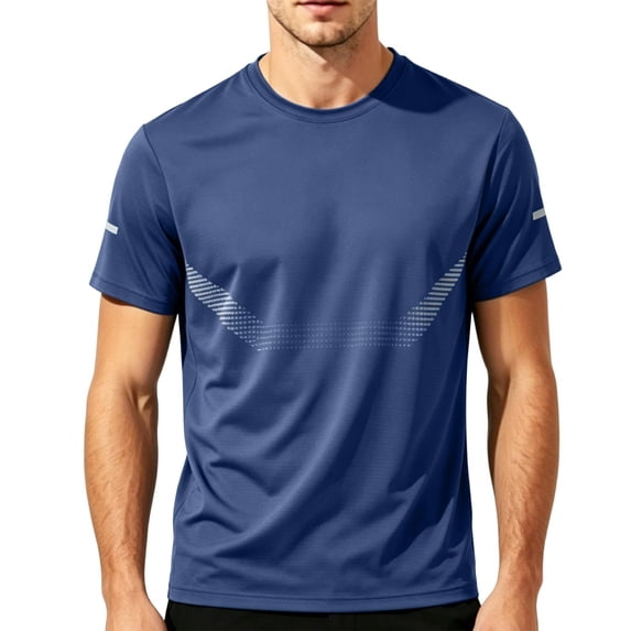 Guluxicc Men's Solid Athletic Shirts Quick Dry Breathable Loose Pullover Crew Neck Short Sleeve Running Performance Tops for Gym Workout Wear Spring Summer Casual Outfits