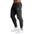 thumbnail image 1 of Guluxicc Mens Jogger Pants Casual Elastic Bottom Sweatpants Workout Gym Running Athletic Trousers, Black, 1 of 3