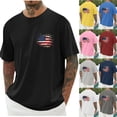 thumbnail image 1 of Guluxicc Mens Patriotic Graphic Shirts 4th of July Tee Shirts Regular Fit Summer Independence Day Tops, 1 of 6