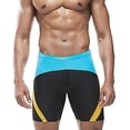 thumbnail image 1 of Guluxicc Mens Square Leg Swim Briefs Swimsuit Mesh Athletic Swimwear Bathing Suit Swimming Trunks, 1 of 5