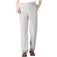 thumbnail image 1 of Guluxicc Mens Straight Leg Pants Casual Solid Quick Dry Pants with Pockets Lightweight Work Trousers, Gray, 1 of 8