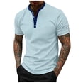 thumbnail image 1 of Guluxicc Mens T Shirts Summer V Neck Tops, 1 of 6