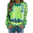 thumbnail image 1 of Guluxicc Plus Size Womens St Patricks Day Tunic Tops Casual Crewneck Long Sleeve Shirts Cute Shamrock Graphic Pullover Sweatshirts, 5XL, 1 of 3
