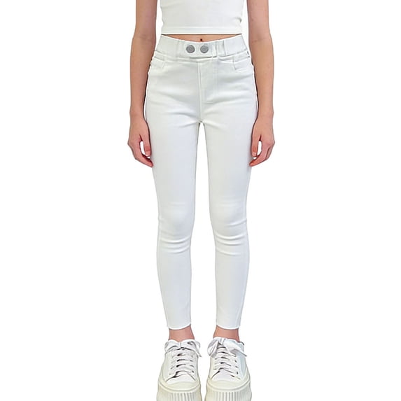 Guluxicc Skinny Jeans for Girls Kids Slim Leg Mid Rise Curvy Fit Denim Pants