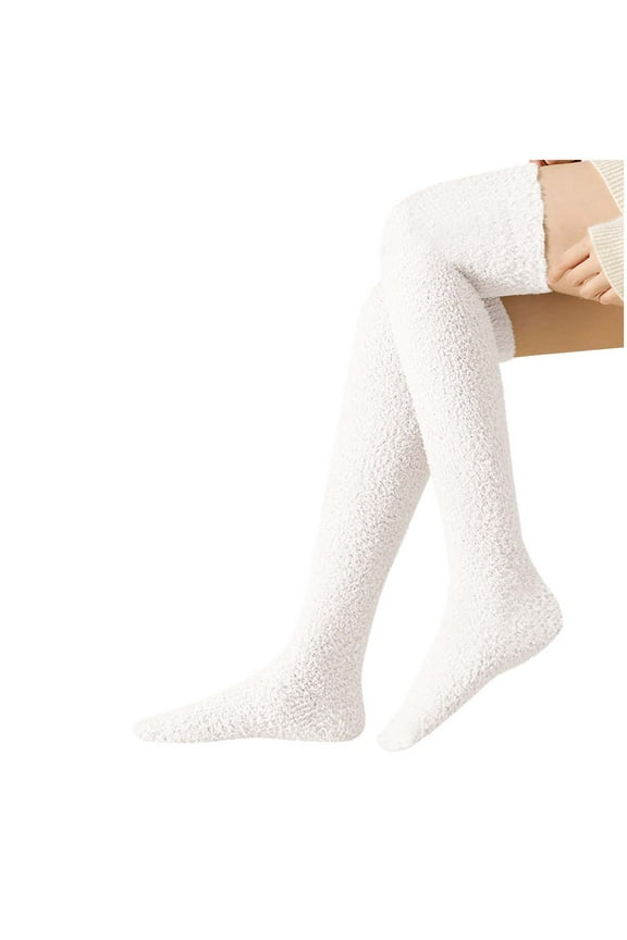 Socks for Women Thermal Thigh High Compression Socks Athletic Running Winter Warm Stockings